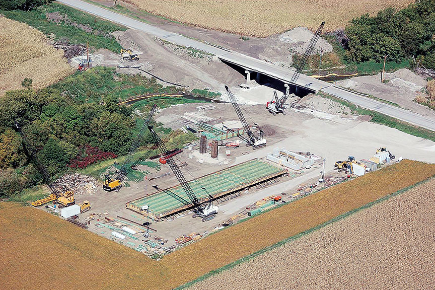 Accelerated Bridge Construction (ABC) in Iowa in 2011